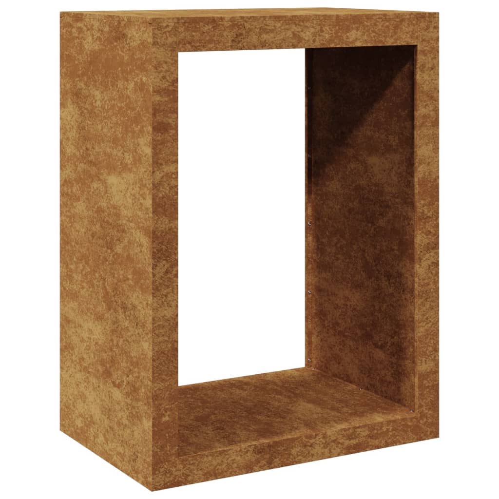 Corten acél tűzifatároló 60 x 40 x 80 cm