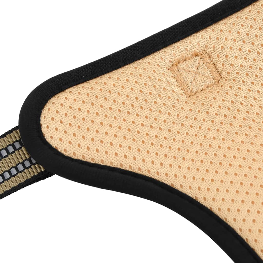 Állítható barna terepszínű kutyahám fényvisszaverő csíkokkal l