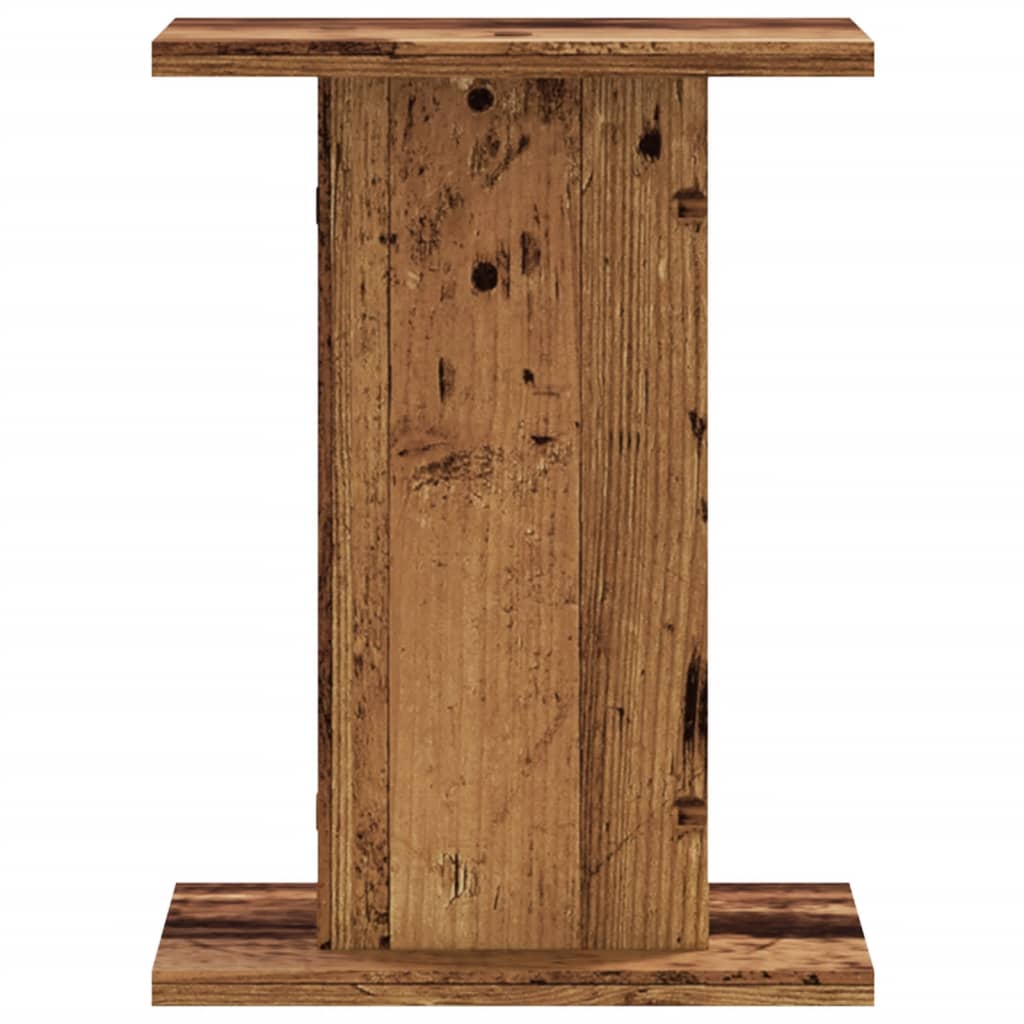 2 db antik fa színű szerelt fa hangszóróállvány 30 x 30 x 40 cm 2 db antik fa színű szerelt fa hangszóróállvány 30 x 30 x 40 cm