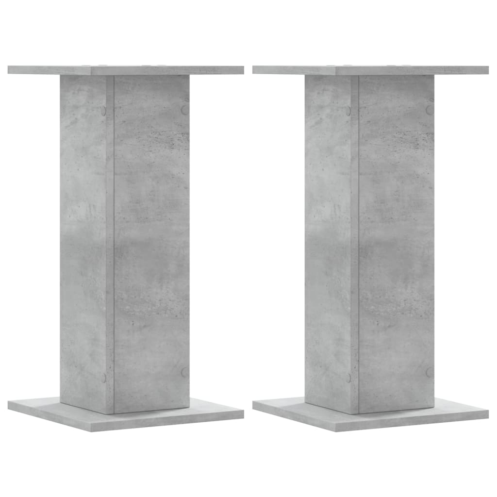 2 db betonszürke szerelt fa hangszóróállvány 30 x 30 x 60 cm 2 db betonszürke szerelt fa hangszóróállvány 30 x 30 x 60 cm