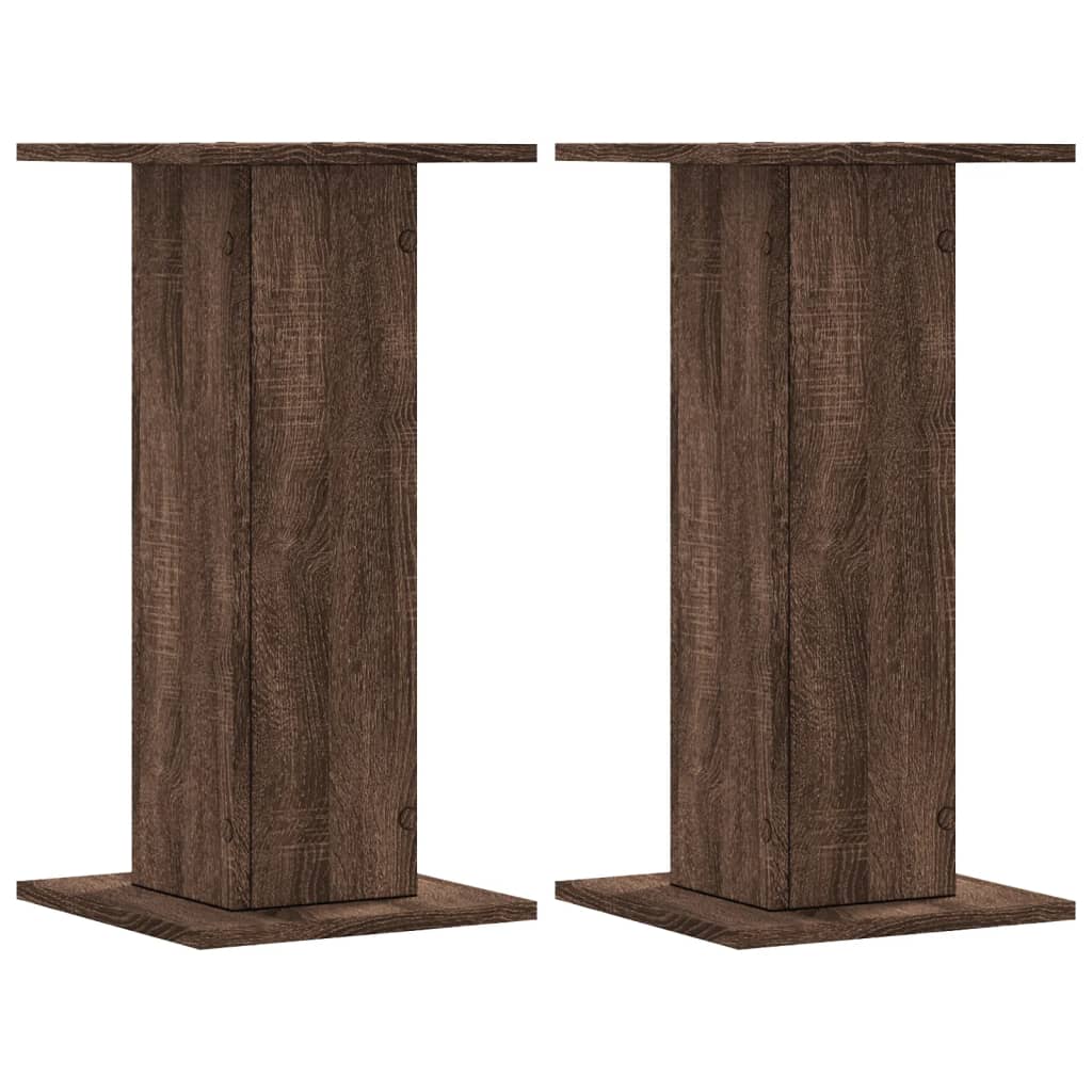 2 db barna tölgy színű szerelt fa hangszóróállvány 30x30x60 cm 2 db barna tölgy színű szerelt fa hangszóróállvány 30x30x60 cm