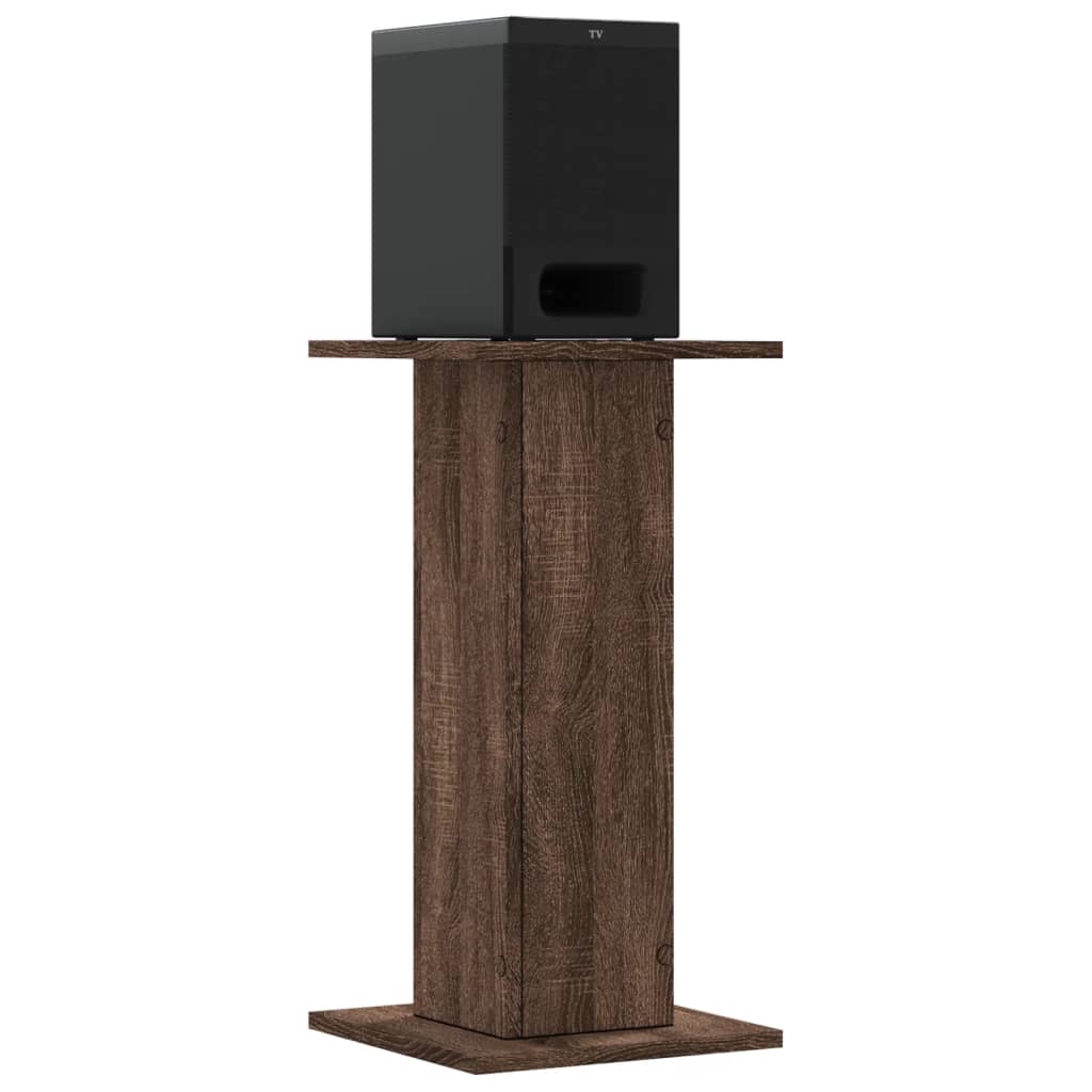 2 db barna tölgy színű szerelt fa hangszóróállvány 30x30x60 cm 2 db barna tölgy színű szerelt fa hangszóróállvány 30x30x60 cm
