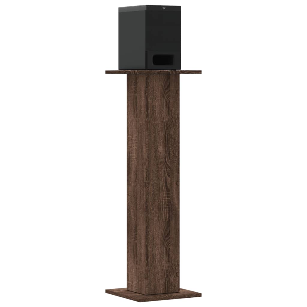 2 db barna tölgy színű szerelt fa hangszóróállvány 30x30x95 cm 2 db barna tölgy színű szerelt fa hangszóróállvány 30x30x95 cm