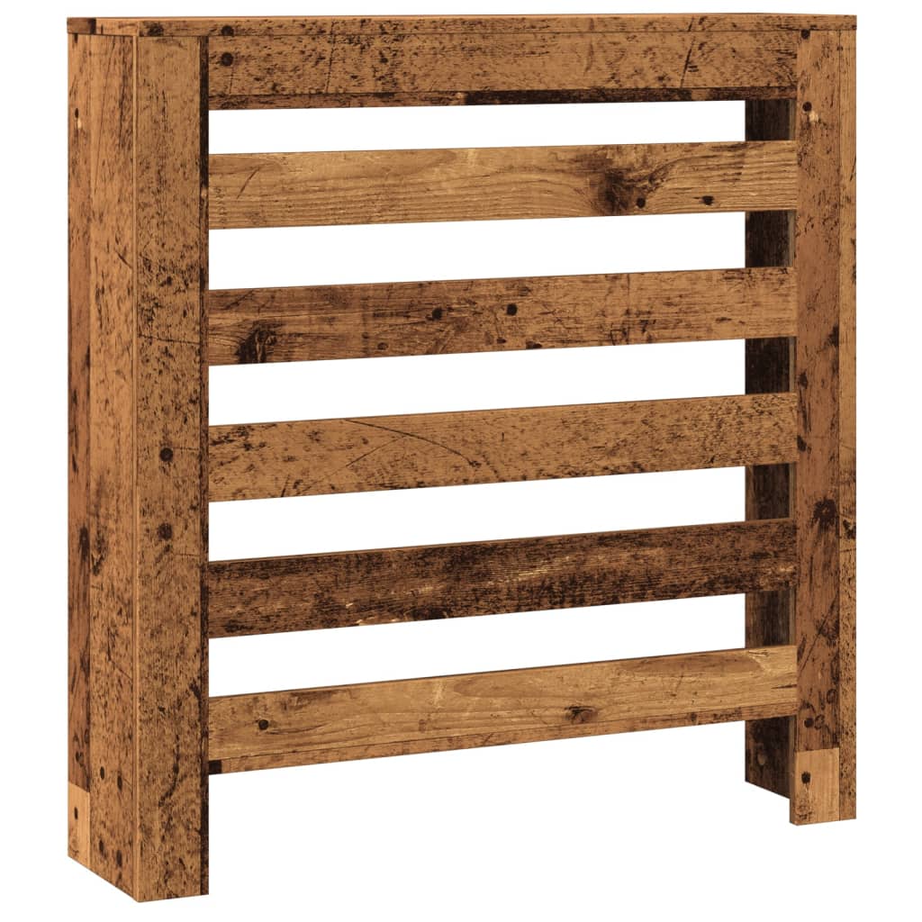 Antik fa színű szerelt fa radiátorburkolat 78 x 20 x 82 cm