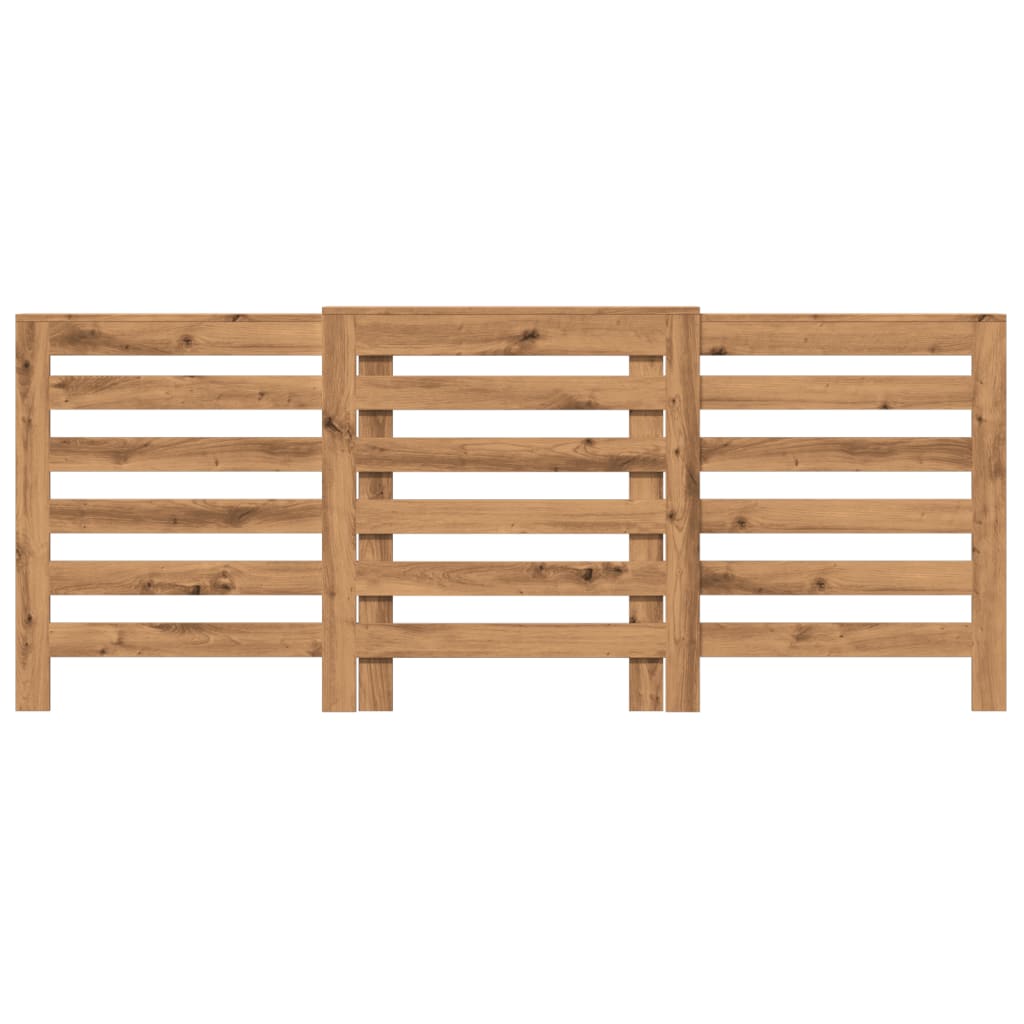 Kézműves tölgy szerelt fa radiátorburkolat 205 x 21,5 x 83,5 cm