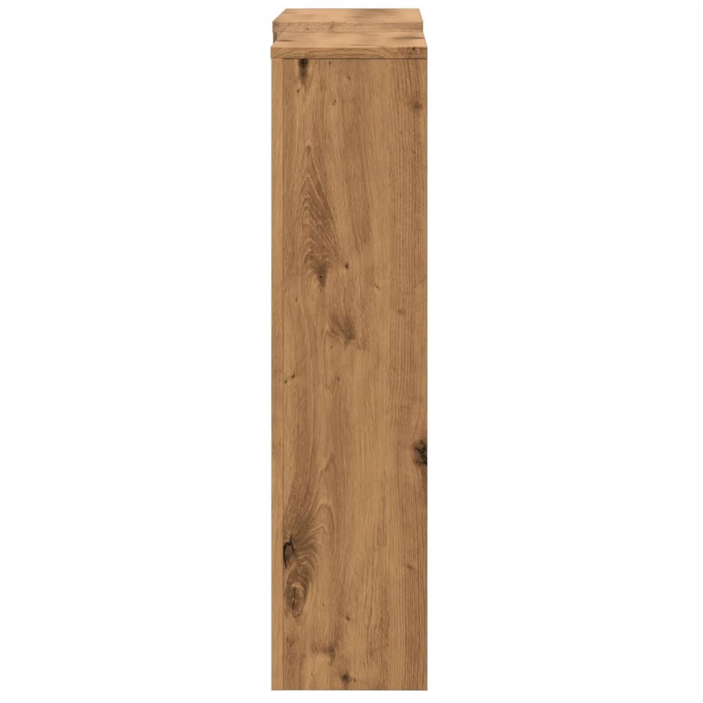 Kézműves tölgy szerelt fa radiátorburkolat 205 x 21,5 x 83,5 cm