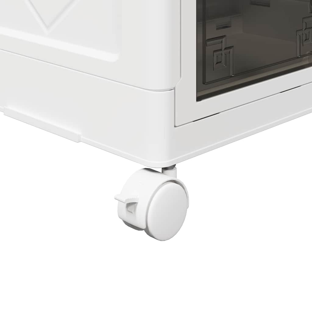 Egymásra rakható tárolódoboz kerekekkel 2 rétegű 28 l