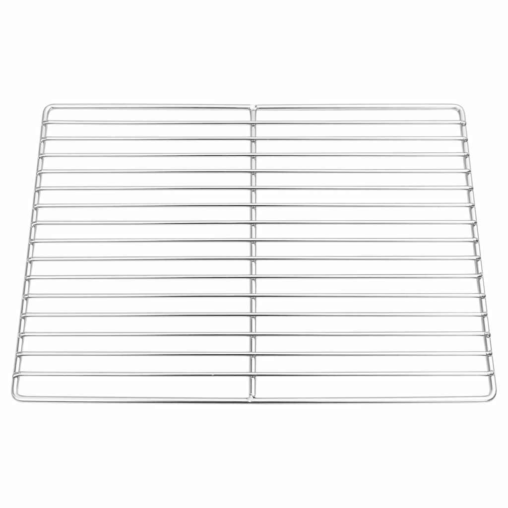 Grill rács ezüst 40 x 30 cm rozsdamentes acél