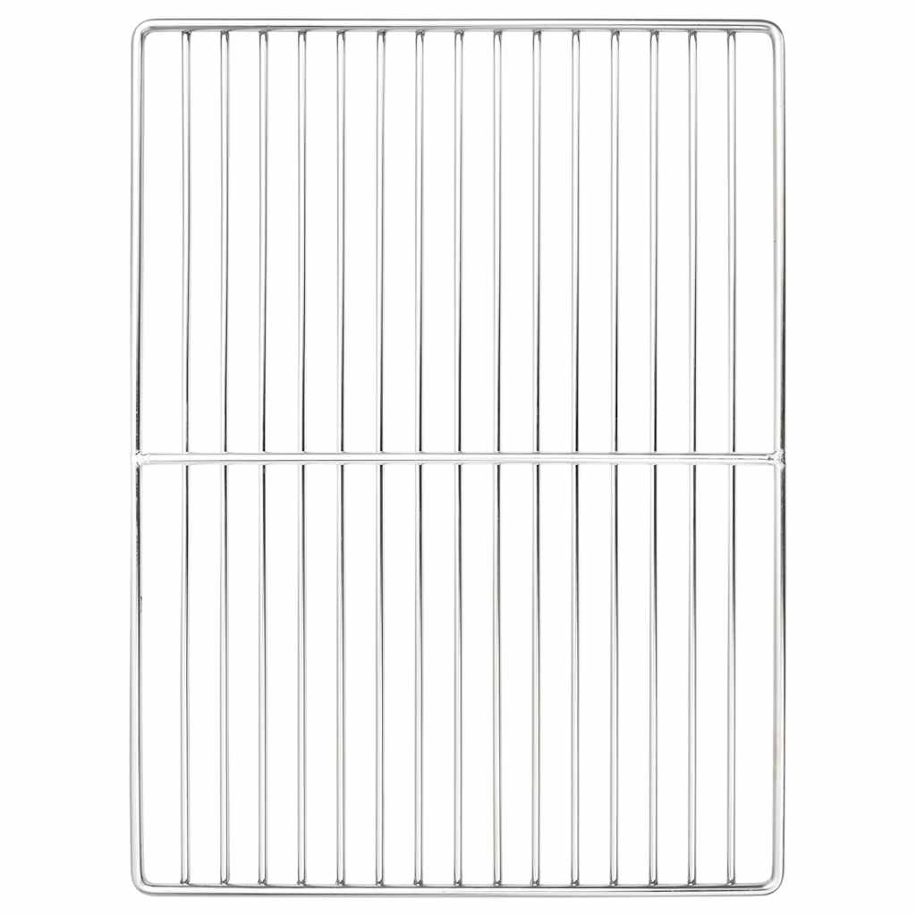 Grill rács ezüst 40 x 30 cm rozsdamentes acél