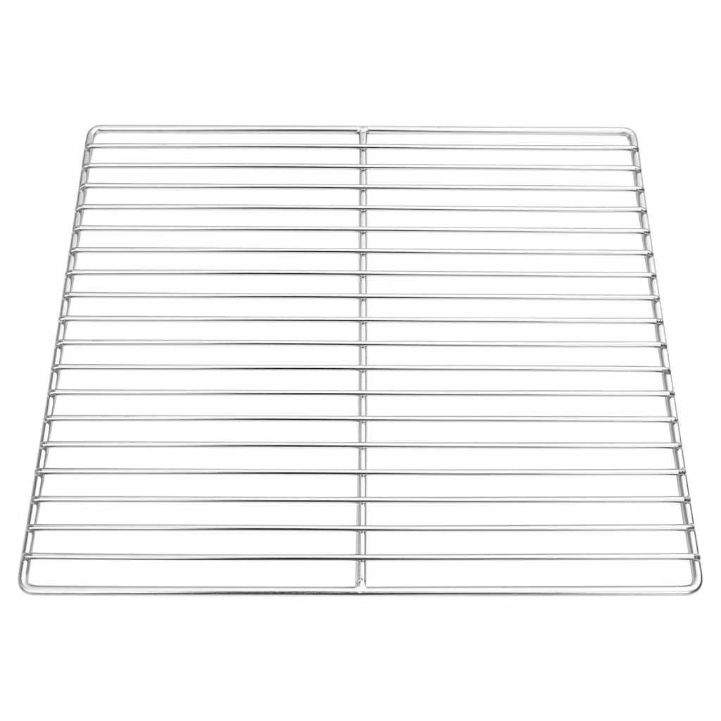 Grill rács ezüst 40 x 35 cm rozsdamentes acél