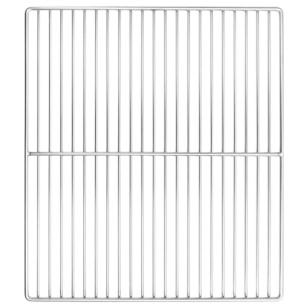 Grill rács ezüst 45 x 40 cm rozsdamentes acél