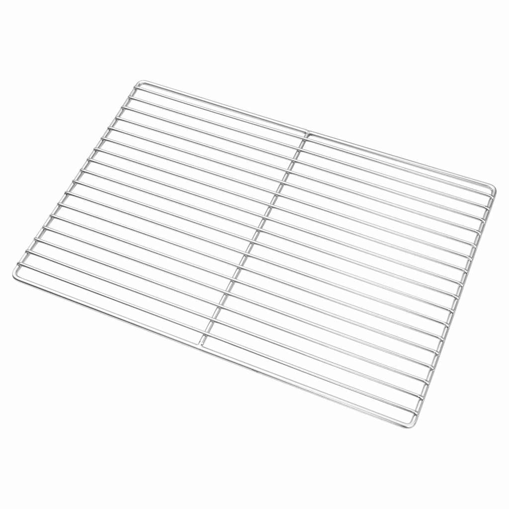Grill rács ezüst 47 x 32,5 cm rozsdamentes acél