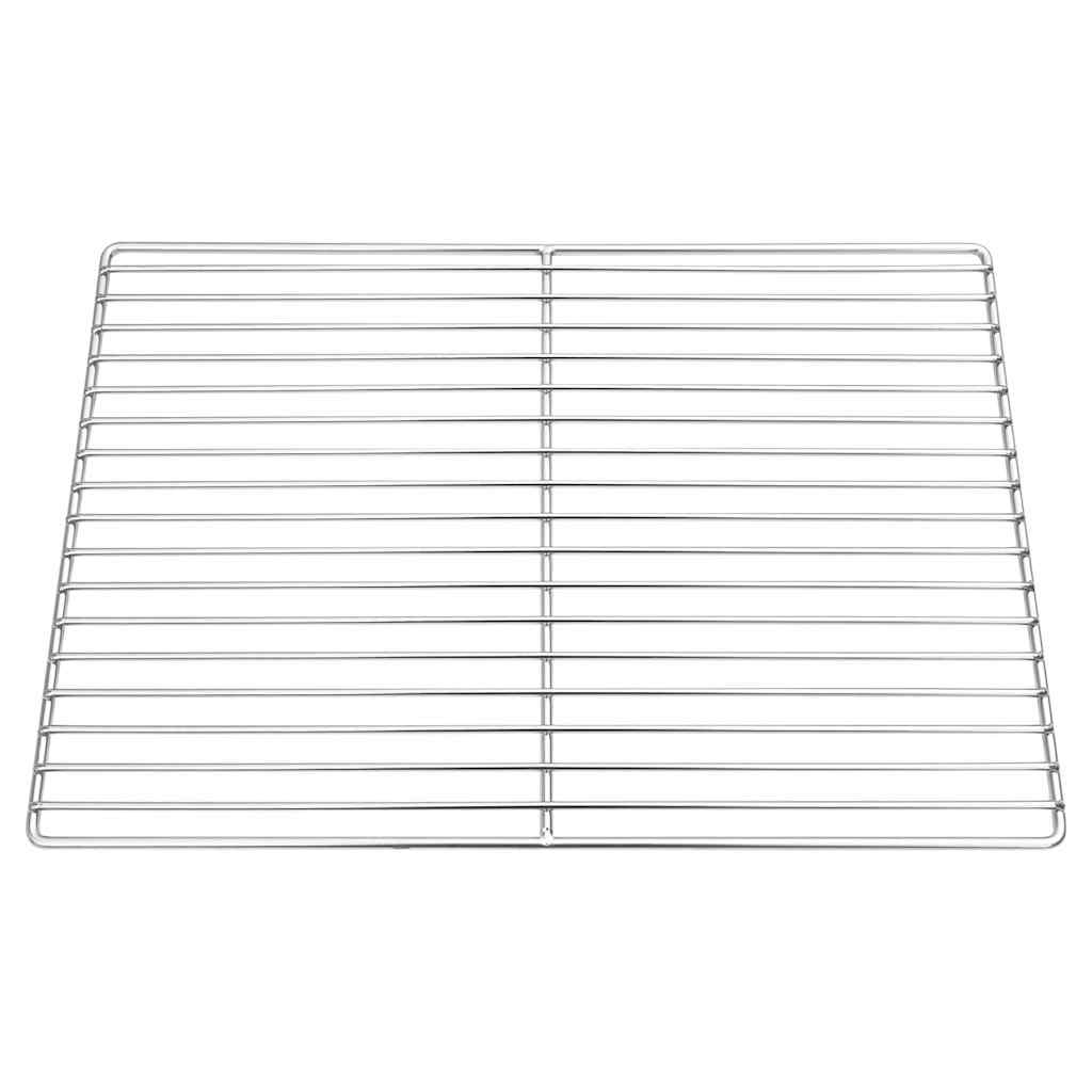 Grill rács ezüst 47 x 32,5 cm rozsdamentes acél