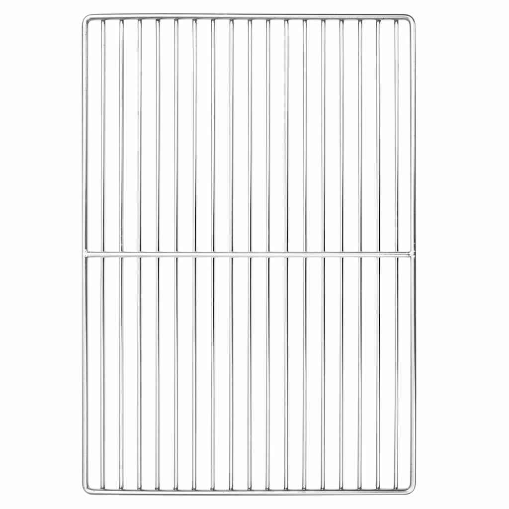 Grill rács ezüst 47 x 32,5 cm rozsdamentes acél
