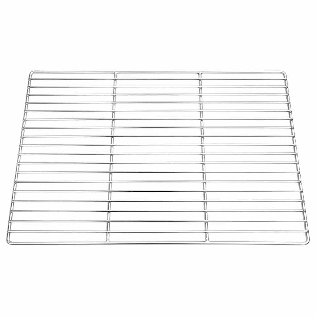 Grill rács ezüst 50 x 35 cm rozsdamentes acél