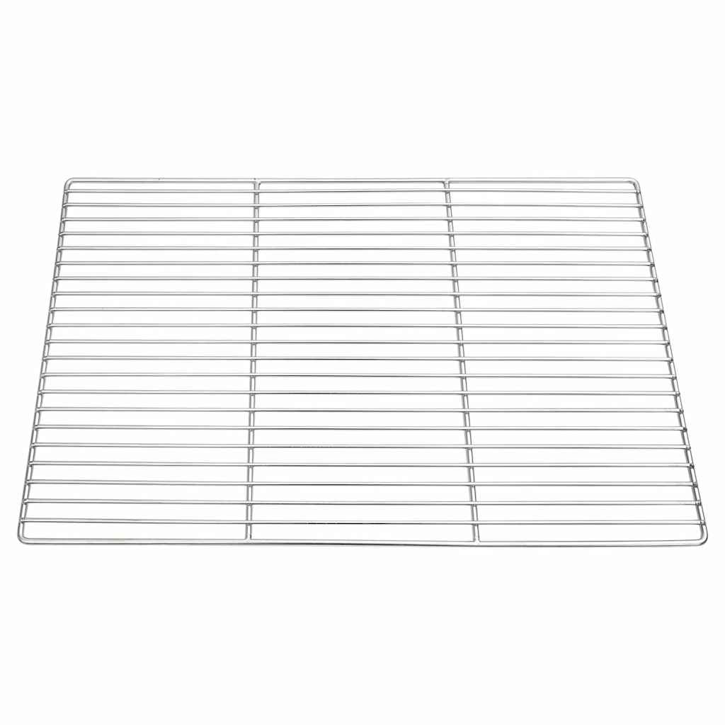 Grill rács ezüst 60 x 40 cm rozsdamentes acél