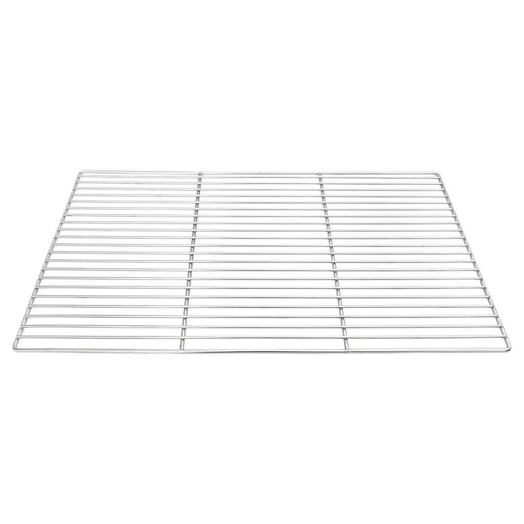 Grill rács ezüst 67 x 40 cm rozsdamentes acél