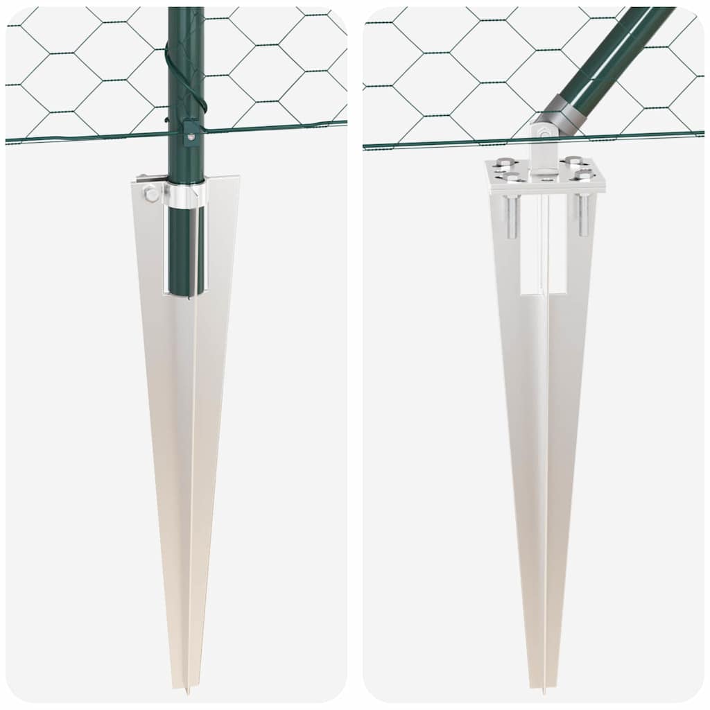 Kerítésoszlop zöld 25 x 1 m (50 mm-es háló) acél