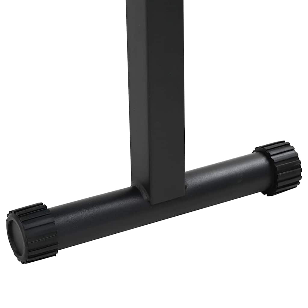 Súlypad fekete 108 x 27 x 41 cm porszórt acél