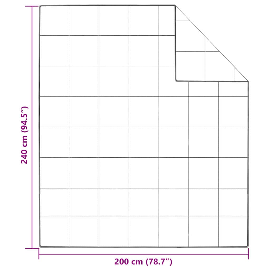 Téli takaró fehér 200 x 240 cm toll