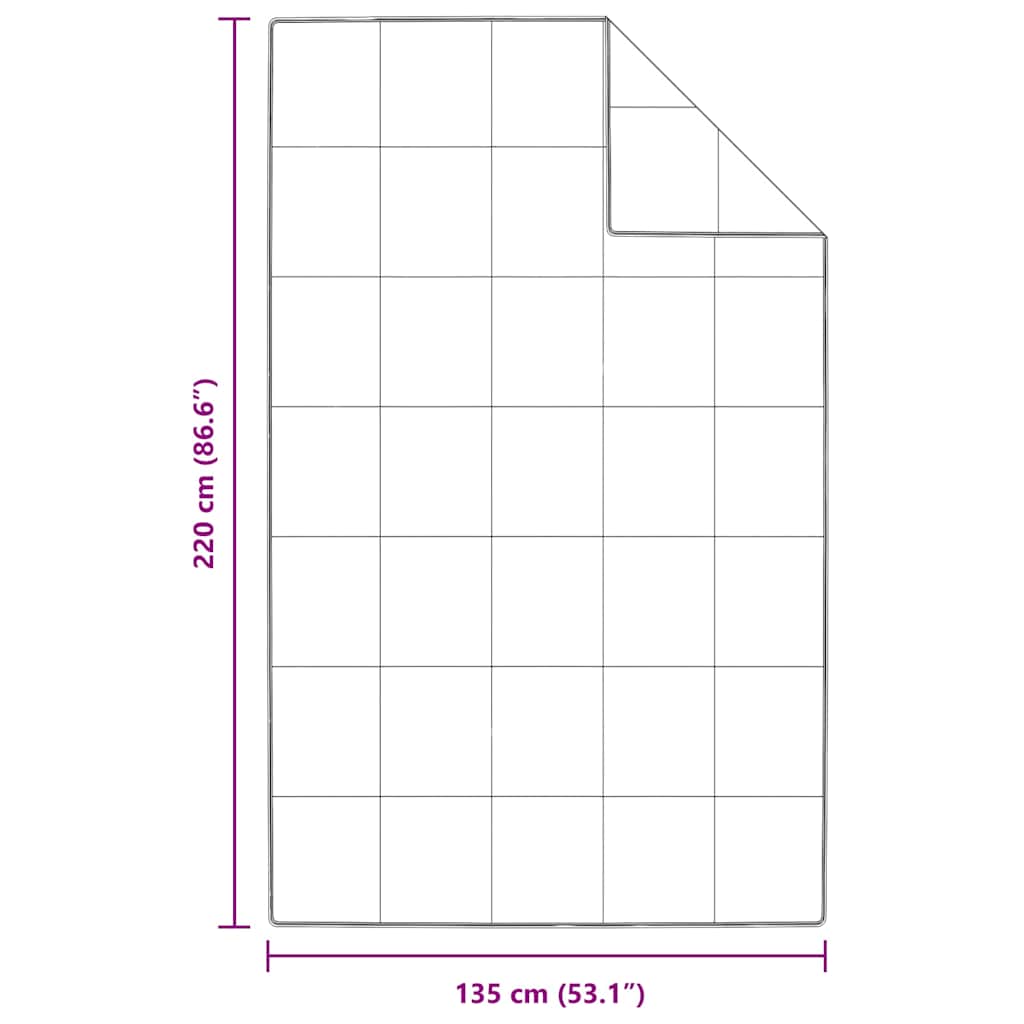 Téli takaró fehér 135 x 220 cm toll