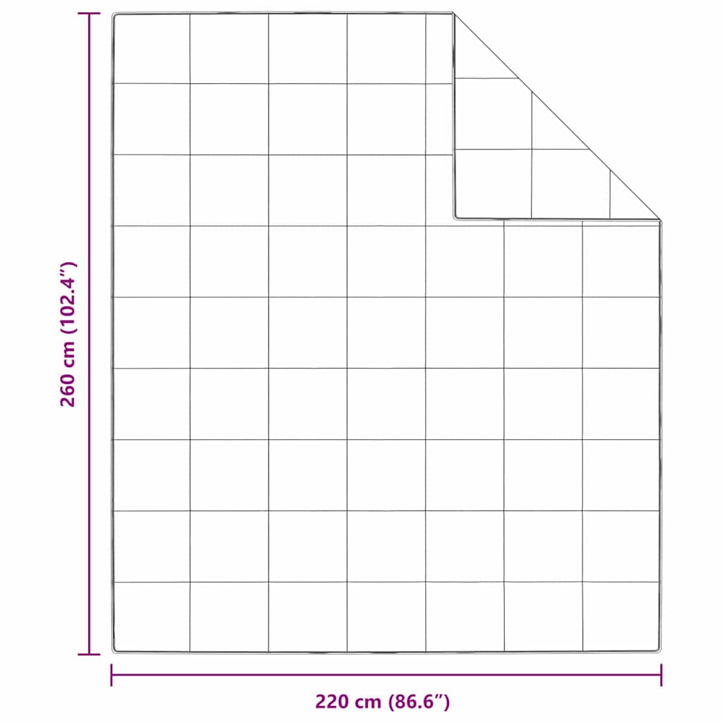 Téli takaró fehér 260 x 220 cm toll
