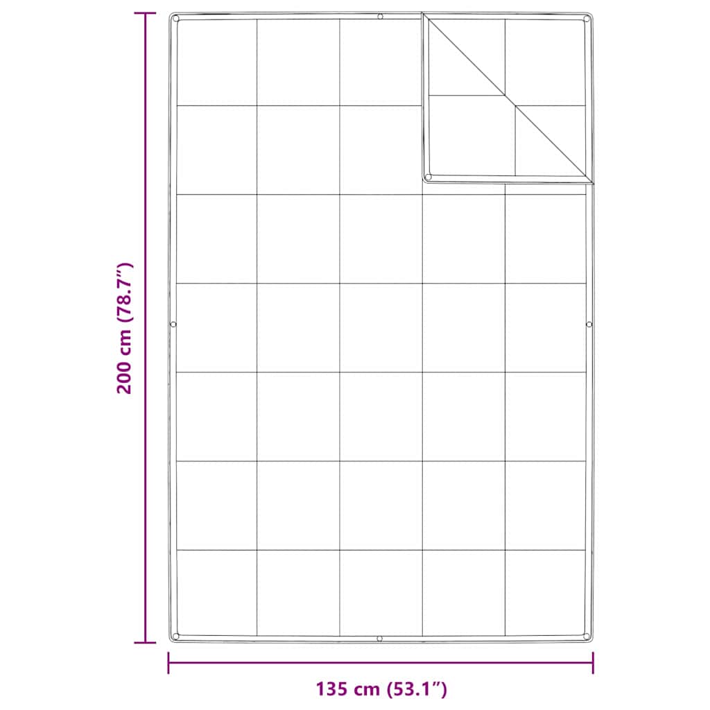 2-in-1 paplan fehér 135 x 200 cm toll
