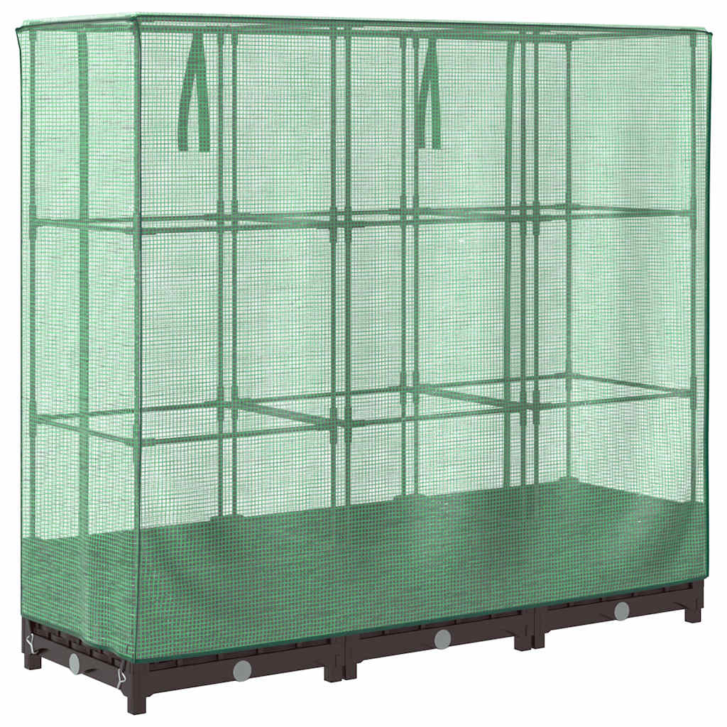 Rattan megjelenésű magaságyás melegháztakaróval 120x40x123 cm