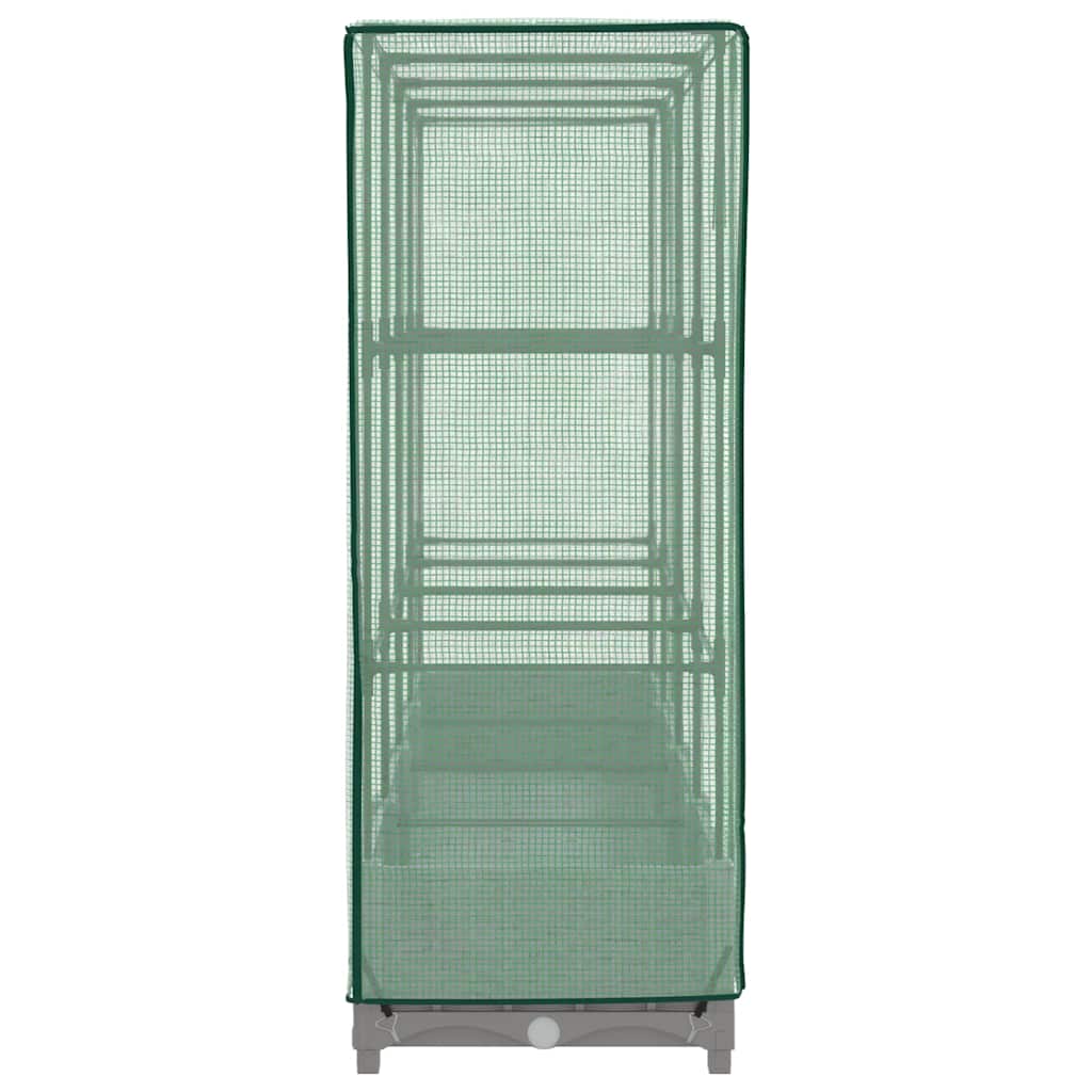 Rattan megjelenésű magaságyás melegháztakaróval 160x40x123 cm