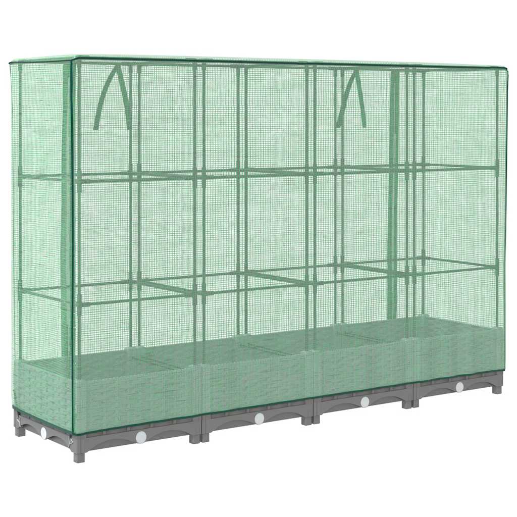 Rattan megjelenésű magaságyás melegháztakaróval 160x40x123 cm