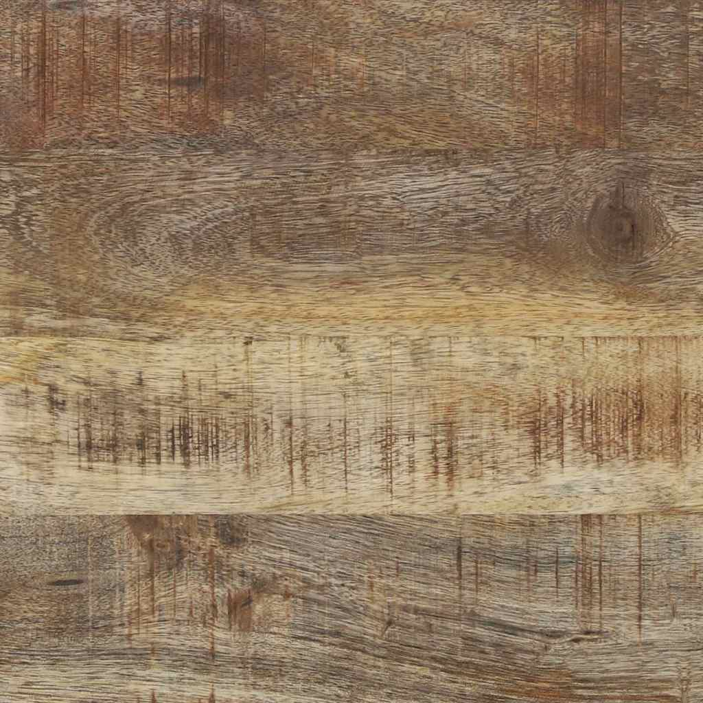 Konyhai polc barna és fekete 80 x 40 x 160 cm tömör mangófát