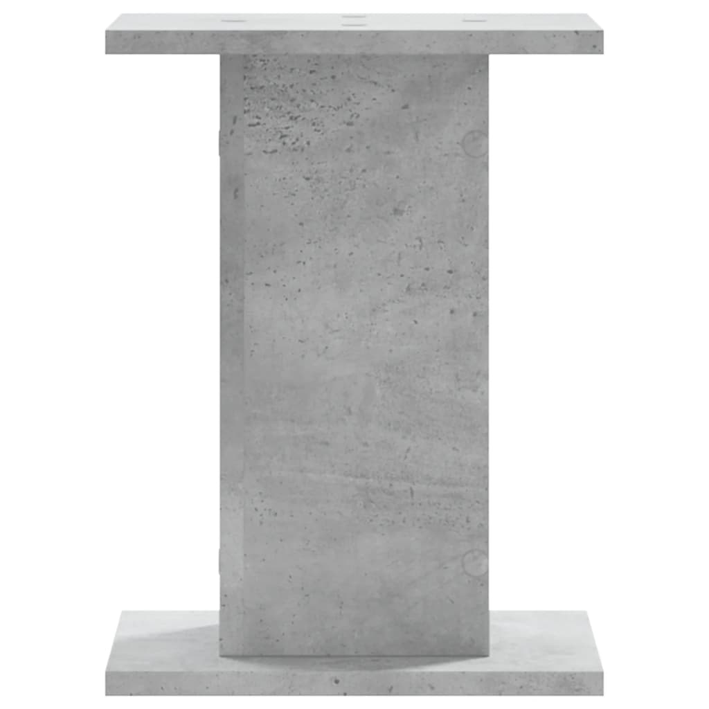 2 db betonszürke szerelt fa növénytartó állvány 30 x 30 x 40 cm