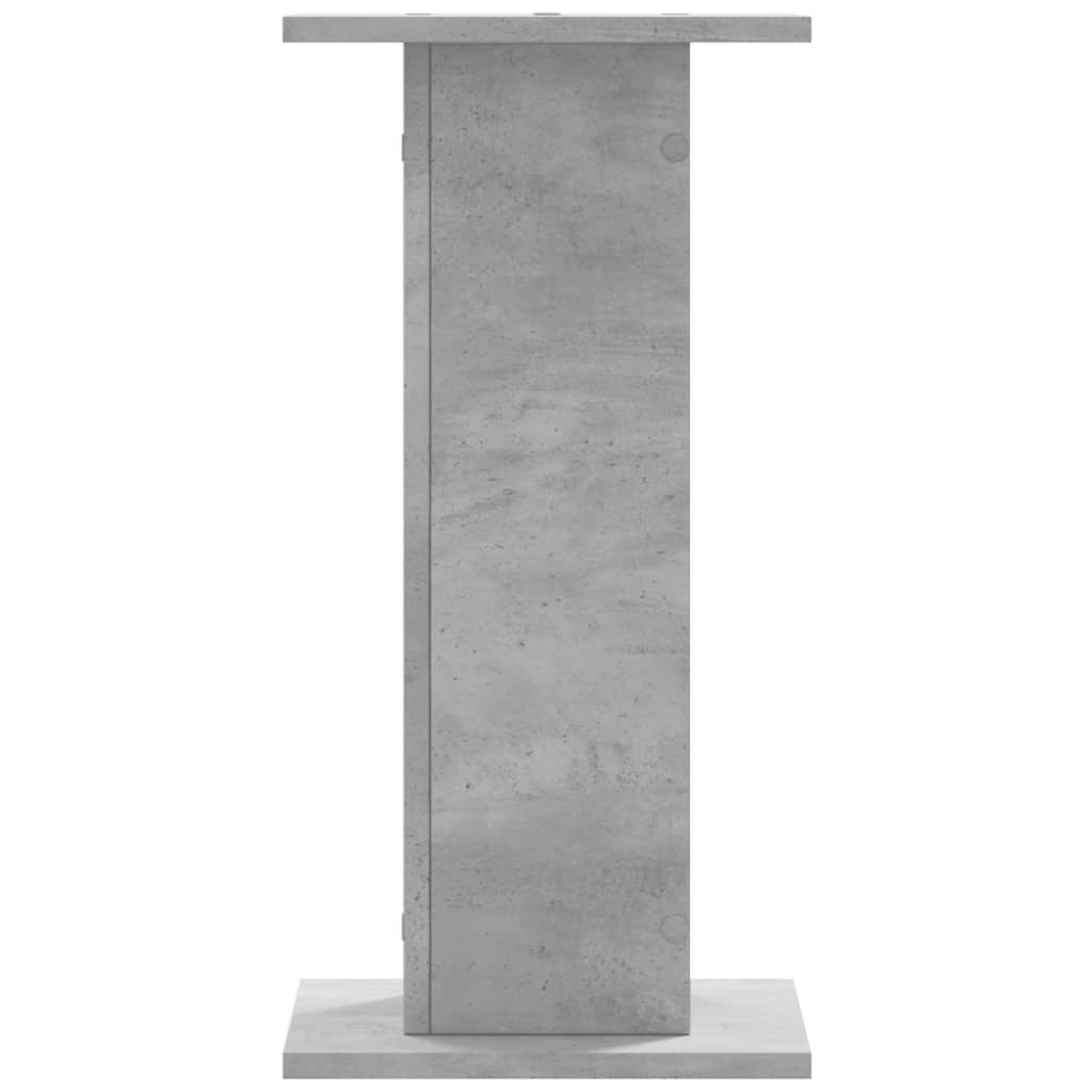 2 db betonszürke szerelt fa növénytartó állvány 30 x 30 x 60 cm