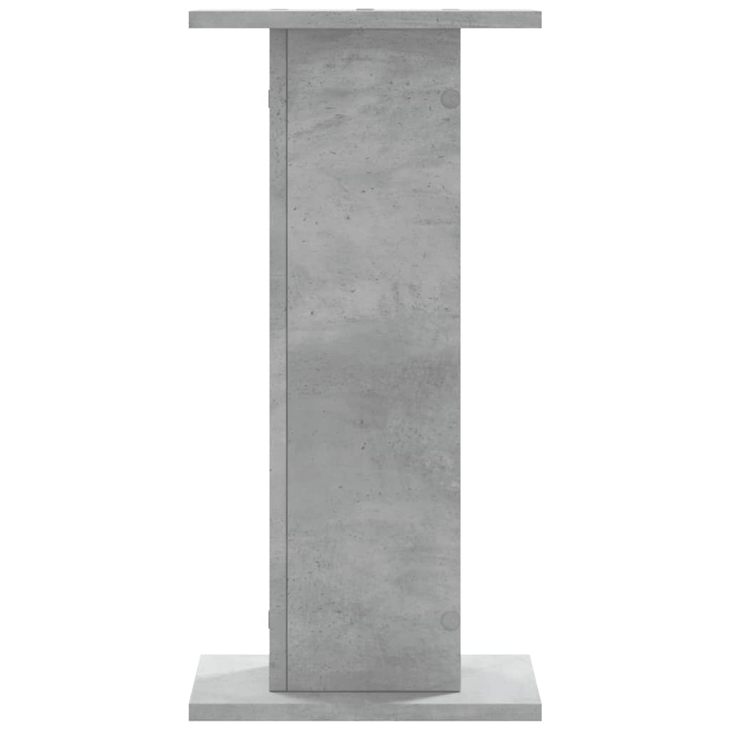 2 db betonszürke szerelt fa növénytartó állvány 30 x 30 x 60 cm