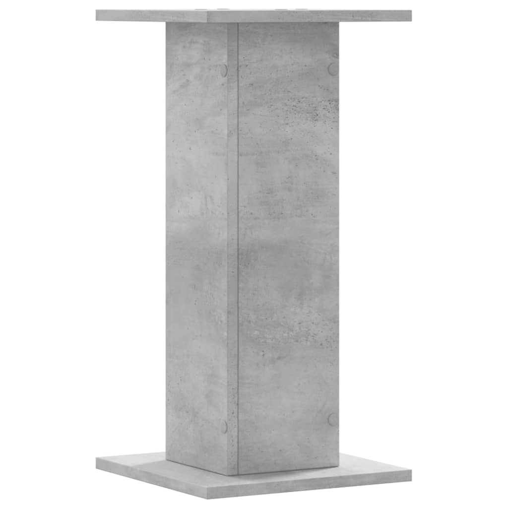 2 db betonszürke szerelt fa növénytartó állvány 30 x 30 x 60 cm