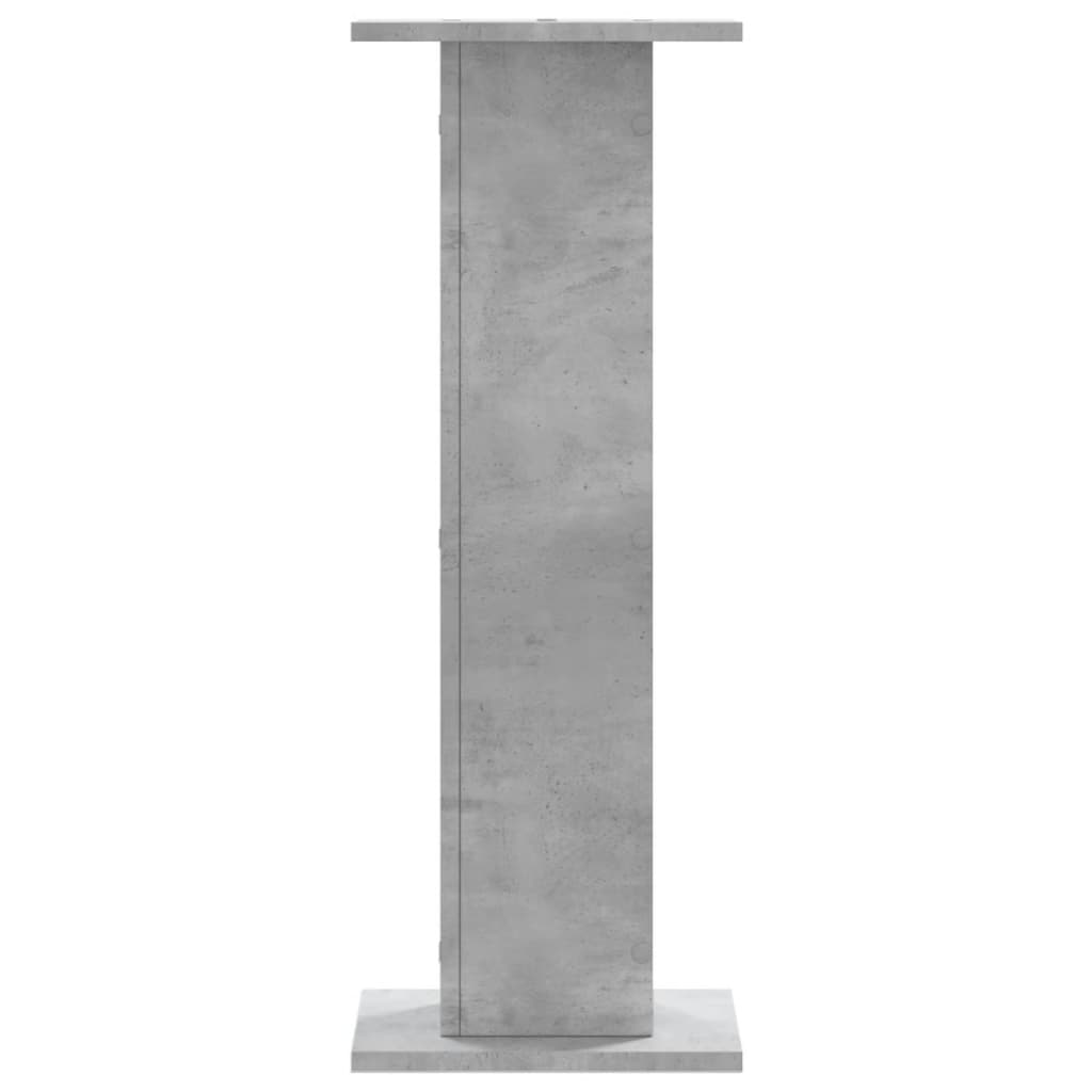 2 db betonszürke szerelt fa növénytartó állvány 30 x 30 x 40 cm
