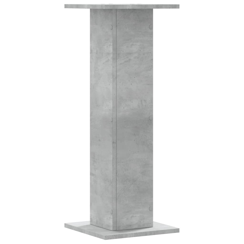 2 db betonszürke szerelt fa növénytartó állvány 30 x 30 x 40 cm