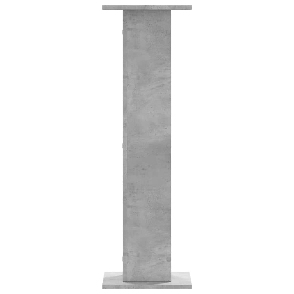 2 db betonszürke szerelt fa növénytartó állvány 30 x 30 x 95 cm