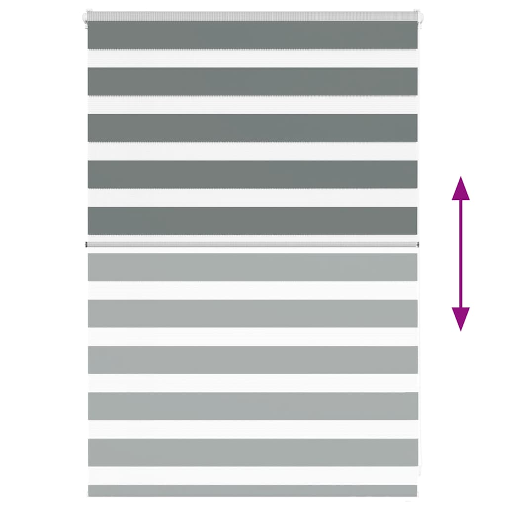 Zebrafüggönnyel sötét szürke szövetszélesség 110,9cm poliészter