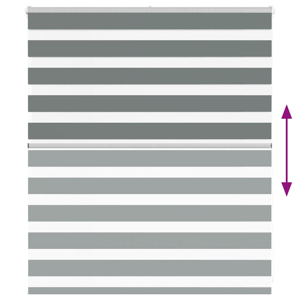 Zebrafüggönnyel sötét szürke szövetszélesség 130,9cm poliészter