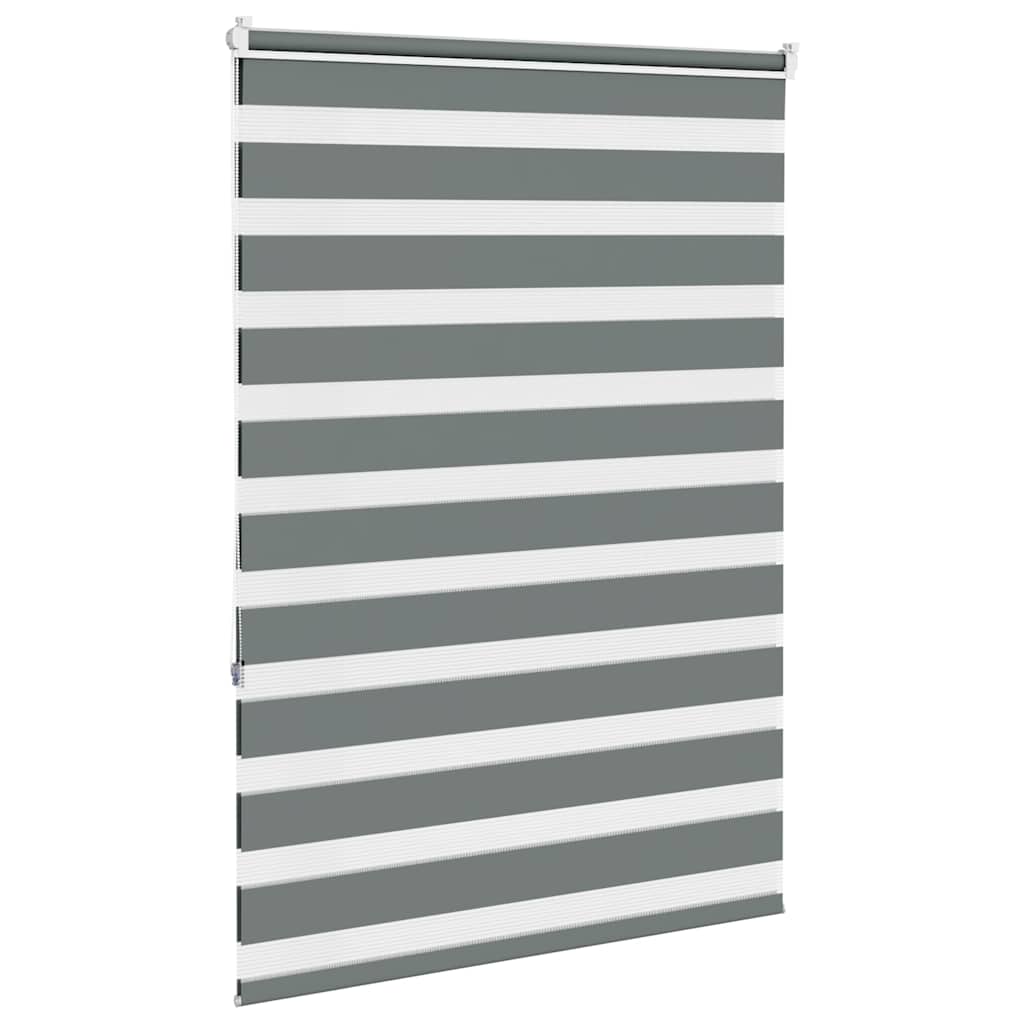 Zebrafüggönnyel sötét szürke szövetszélesség 110,9cm poliészter