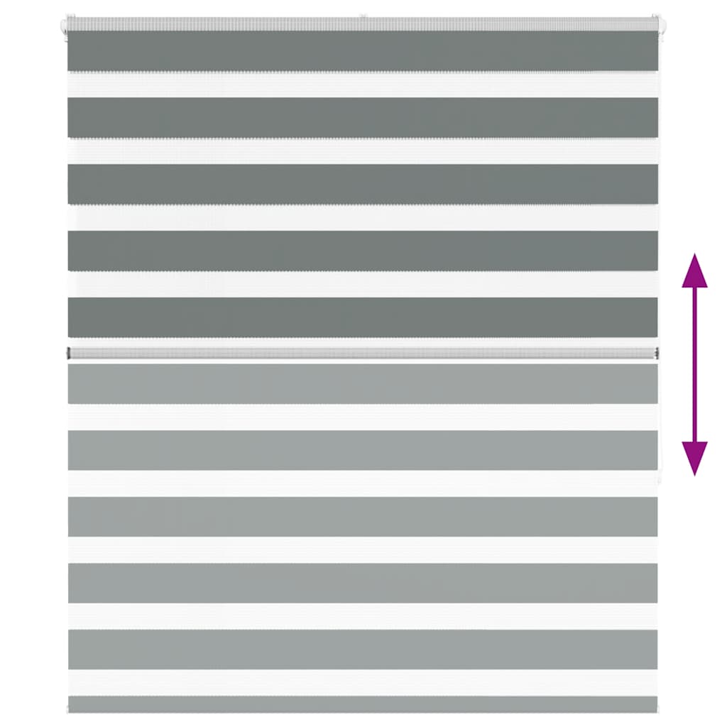 Zebrafüggönnyel sötét szürke szövetszélesség 120,9cm poliészter