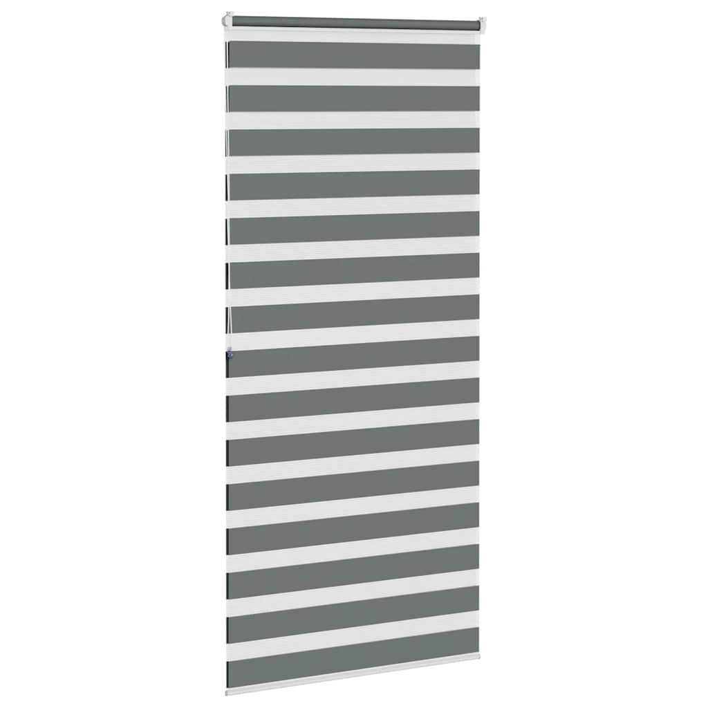 Zebrafüggönnyel sötét szürke szövetszélesség 100,9cm poliészter