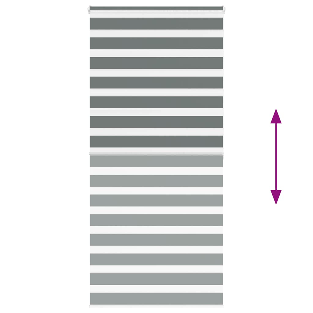 Zebrafüggönnyel sötét szürke szövetszélesség 100,9cm poliészter