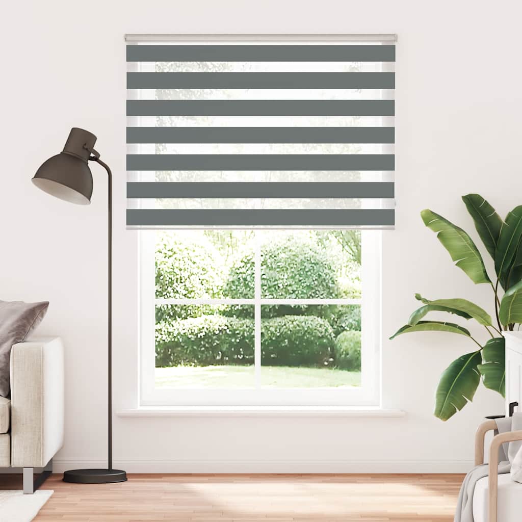 Zebrafüggönnyel sötét szürke szövetszélesség 160,9cm poliészter