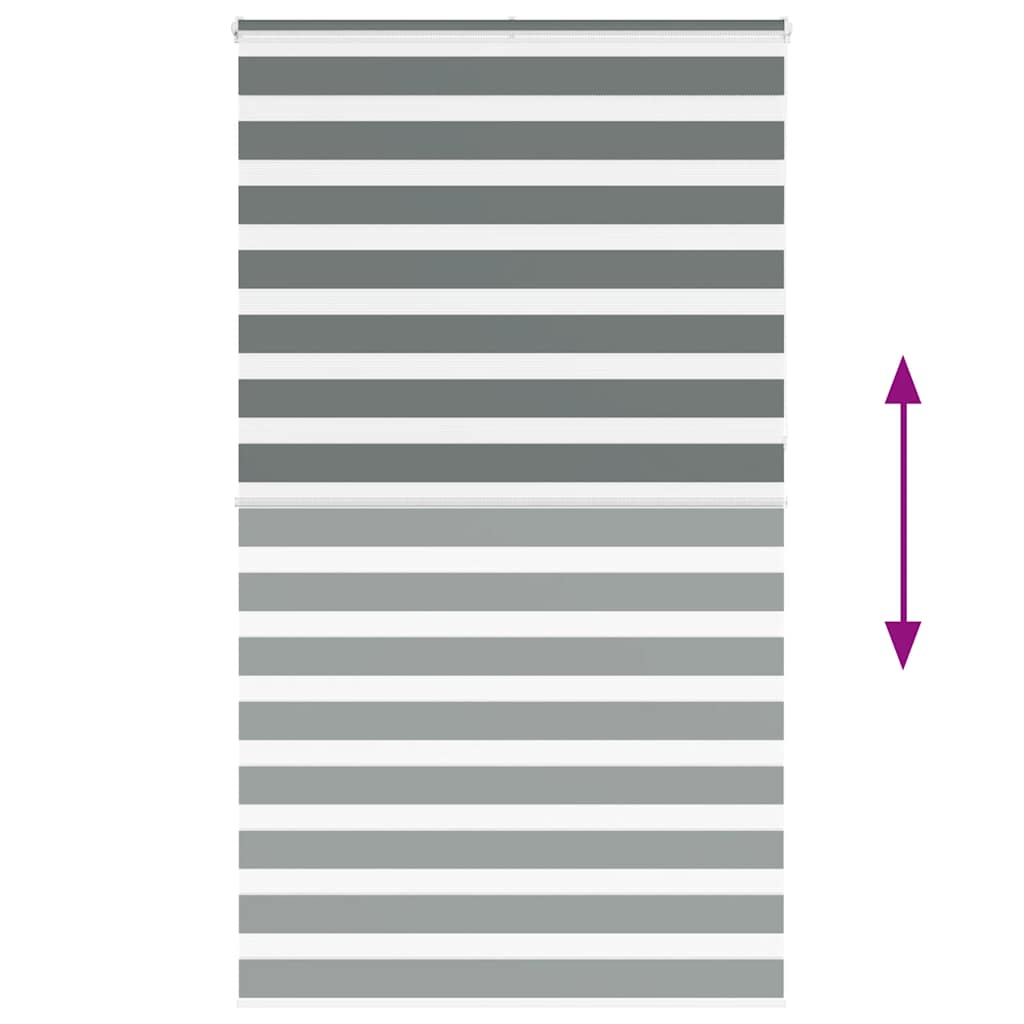 Zebrafüggönnyel sötét szürke szövetszélesség 115,9cm poliészter