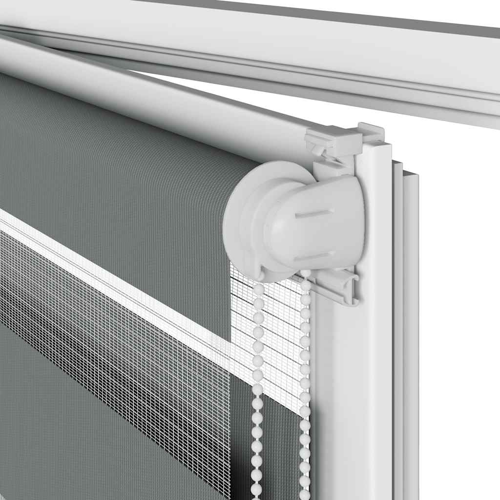 Zebrafüggönnyel sötét szürke szövetszélesség 120,9cm poliészter