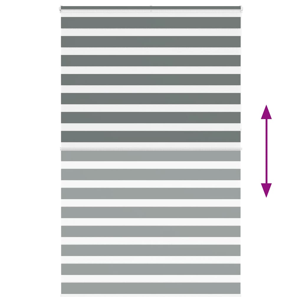 Zebrafüggönnyel sötét szürke szövetszélesség 145,9cm poliészter