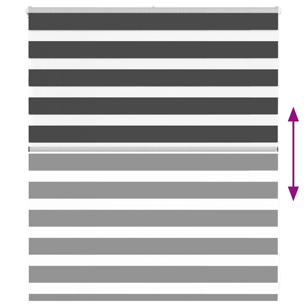 Zebrafüggönnyel fekete szövetszélesség 125,9 cm poliészter