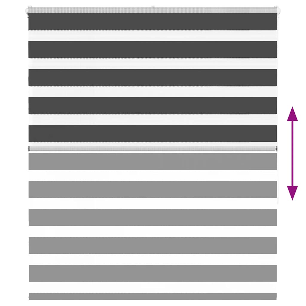 Zebrafüggönnyel fekete szövetszélesség 115,9 cm poliészter